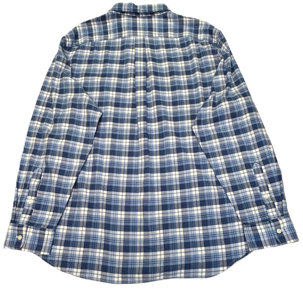Vineyard Vines Mens Button Down Plaid Shirt XXL Long Sleeve Linen‎ Blend Preppy - Picture 4 of 11